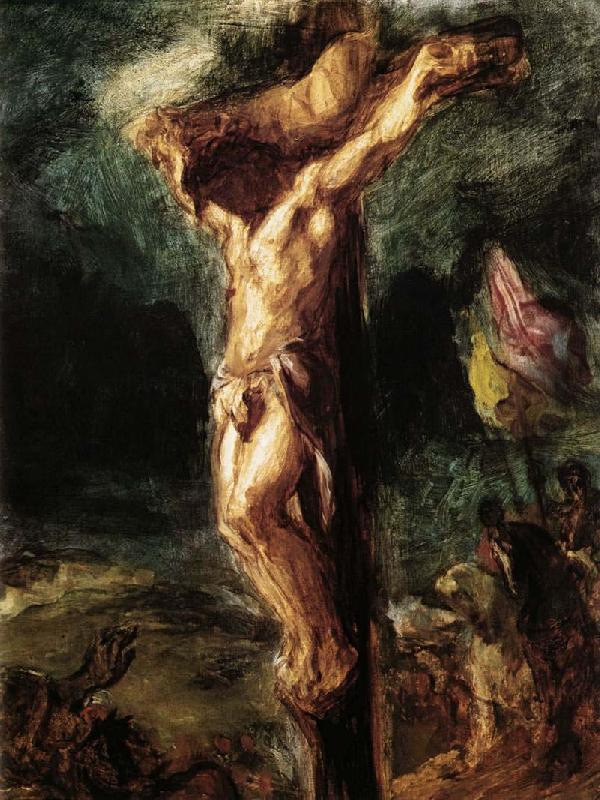 Eugene Delacroix Christ on the Cross France oil painting art